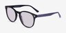 Stucco Black Purple Check AcetateSunglass Frames from EyeBuyDirect, Angle View