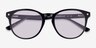 Stucco Black Purple Check AcetateSunglass Frames from EyeBuyDirect, Closed View