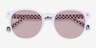 Stucco Solid White AcetateSunglass Frames from EyeBuyDirect, Closed View