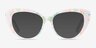 Gallery Floral Milky Nude AcetateSunglass Frames from EyeBuyDirect, Front View