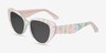 Gallery Floral Milky Nude AcetateSunglass Frames from EyeBuyDirect, Angle View