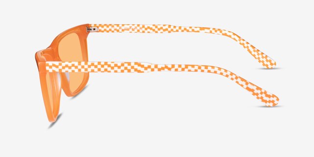 Dance Milky Orange AcetateSunglass Frames from EyeBuyDirect, Side View