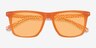 Dance Milky Orange AcetateSunglass Frames from EyeBuyDirect, Closed View