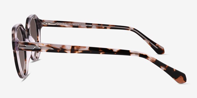 Beaux Tortoise AcetateSunglass Frames from EyeBuyDirect, Side View