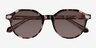 Beaux Tortoise AcetateSunglass Frames from EyeBuyDirect, Closed View
