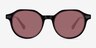 Beaux Black AcetateSunglass Frames from EyeBuyDirect, Front View