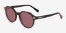 Beaux Black AcetateSunglass Frames from EyeBuyDirect, Angle View
