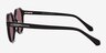 Beaux Black AcetateSunglass Frames from EyeBuyDirect, Side View