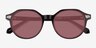 Beaux Black AcetateSunglass Frames from EyeBuyDirect, Closed View