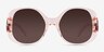 Bernadette Crystal Champagne AcetateSunglass Frames from EyeBuyDirect, Front View