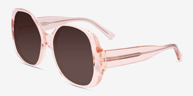 Bernadette Crystal Champagne AcetateSunglass Frames from EyeBuyDirect, Angle View