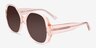 Bernadette Crystal Champagne AcetateSunglass Frames from EyeBuyDirect, Angle View