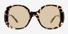 Bernadette Dark Spotty Tortoise AcetateSunglass Frames from EyeBuyDirect, Front View