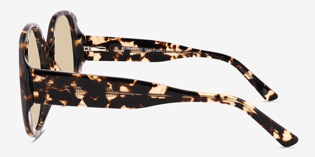 Bernadette Dark Spotty Tortoise AcetateSunglass Frames from EyeBuyDirect, Side View