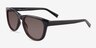 Frasier Shiny Black Eco-friendlySunglass Frames from EyeBuyDirect, Angle View