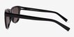 Frasier Shiny Black Alternative MaterialsSunglass Frames from EyeBuyDirect, Side View