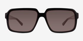 Kauri Shiny Black Éco-responsable Soleil de Lunette de vue d'EyeBuyDirect, Vue de Face