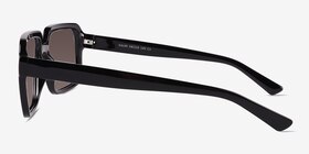 Kauri Shiny Black Éco-responsable Soleil de Lunette de vue d'EyeBuyDirect, Vue de Côté