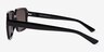 Kauri Shiny Black Eco-friendlySunglass Frames from EyeBuyDirect, Side View