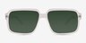 Kauri Matte Crystal Eco-friendlySunglass Frames from EyeBuyDirect, Front View