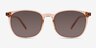 Redwood Crystal Light Brown Eco-friendlySunglass Frames from EyeBuyDirect, Front View