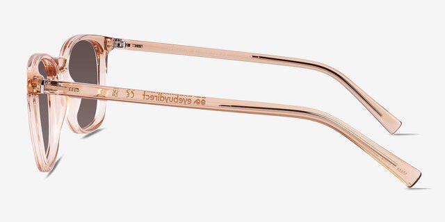 Redwood Crystal Light Brown Eco-friendlySunglass Frames from EyeBuyDirect, Side View