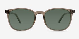 Redwood Crystal Smoke Éco-responsable Soleil de Lunette de vue d'EyeBuyDirect, Vue de Face