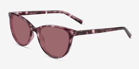 Fern Purple Tortoise Éco-responsable Soleil de Lunette de vue d'EyeBuyDirect, Vue d'Angle