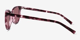 Fern Purple Tortoise Éco-responsable Soleil de Lunette de vue d'EyeBuyDirect, Vue de Côté
