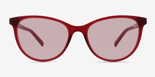Fern - Cat Eye Matte Raspberry Frame Sunglasses For Women | Eyebuydirect
