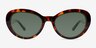 Nyssa Shiny Tortoise Eco-friendlySunglass Frames from EyeBuyDirect, Front View