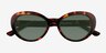 Nyssa Shiny Tortoise Eco-friendlySunglass Frames from EyeBuyDirect, Closed View