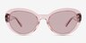 Nyssa Crystal Nude Eco-friendlySunglass Frames from EyeBuyDirect, Front View