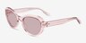 Nyssa Crystal Nude Eco-friendlySunglass Frames from EyeBuyDirect, Angle View