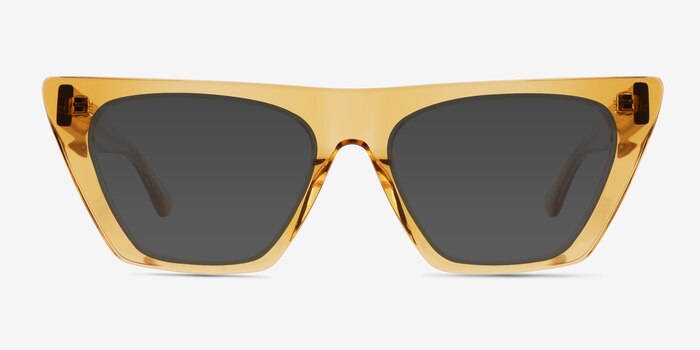 Ponga Translucent Light Brown Acetate Sunglass Frames from EyeBuyDirect