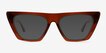 Ponga Translucent Dark Brown Alternative MaterialsSunglass Frames from EyeBuyDirect, Front View