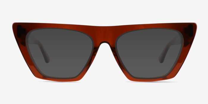 Ponga Translucent Dark Brown Acetate Sunglass Frames from EyeBuyDirect