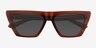 Ponga Translucent Dark Brown AcetateSunglass Frames from EyeBuyDirect, Closed View