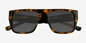 Audax Brown Tortoise Acétate Soleil de Lunette de vue d'EyeBuyDirect, Vue Rapprochée