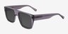 Audax Shiny Silver Gray AcetateSunglass Frames from EyeBuyDirect, Angle View