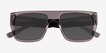 Audax Shiny Silver Gray AcetateSunglass Frames from EyeBuyDirect, Closed View