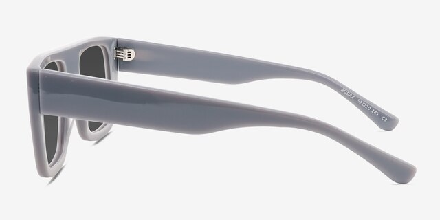 Audax Gray AcetateSunglass Frames from EyeBuyDirect, Side View
