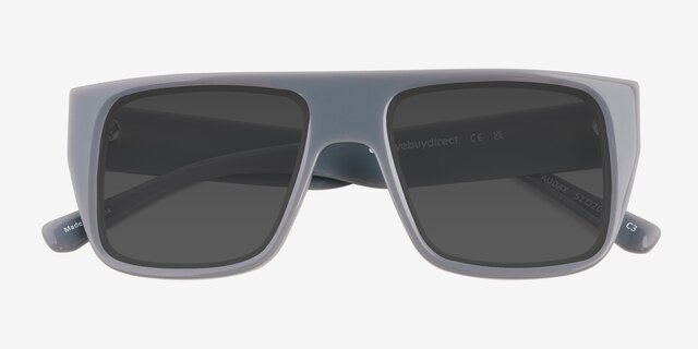 Audax Gray AcetateSunglass Frames from EyeBuyDirect, Closed View