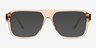 Orin Crystal Brown AcetateSunglass Frames from EyeBuyDirect, Front View