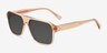 Orin Crystal Brown AcetateSunglass Frames from EyeBuyDirect, Angle View
