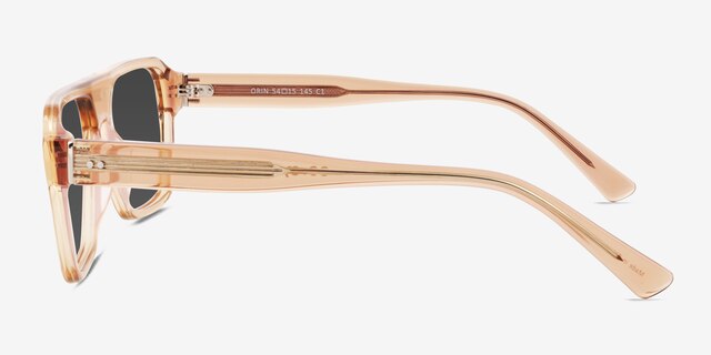 Orin Crystal Brown AcetateSunglass Frames from EyeBuyDirect, Side View