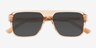 Orin Crystal Brown AcetateSunglass Frames from EyeBuyDirect, Closed View