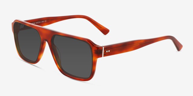 Orin Tortoise AcetateSunglass Frames from EyeBuyDirect, Angle View