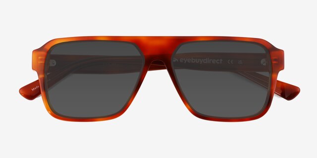 Orin Tortoise AcetateSunglass Frames from EyeBuyDirect, Closed View