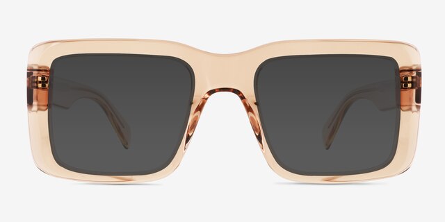 Vinca Crystal Brown AcetateSunglass Frames from EyeBuyDirect, Front View